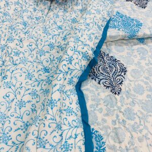 Noor Cotton Quilt ( AC Comforter) - Reversible Print/ Duvet/ Bedspread– Double