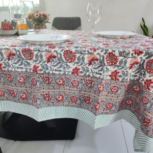 Blooms rectangle Tablecloth – 6 seat and 8 seat & Round 4 - Seater