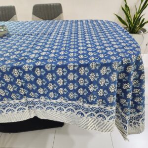 Blue Butas rectangle Tablecloth -6 seater and 8 seater & Round 4 Seater