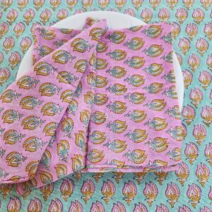 Pink Floral Napkins ( Set of 6) (Copy)